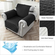 Reversible Sofa/Couch Covers 280 GSM (BLACK/BEIGE)