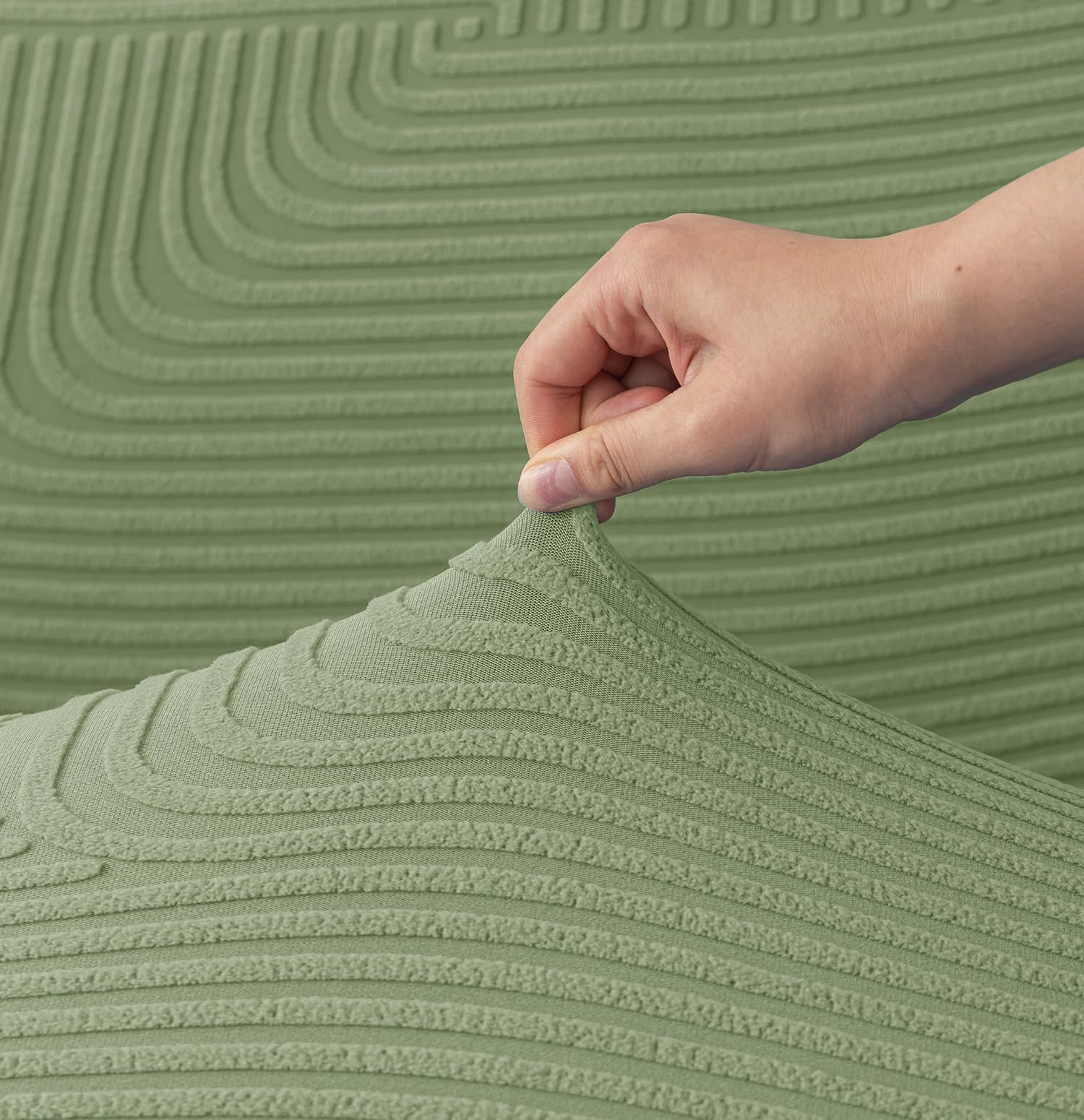 Universal Jacquard Thickened Fabric Sofa Cover (Green)