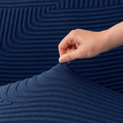 Universal Jacquard Thickened Fabric Sofa Cover (Navy)