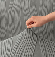 Universal Jacquard Crizzle Pattern Fabric Sofa Cover (Dark Grey)