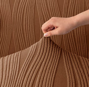 Universal Jacquard Crizzle Pattern Fabric Sofa Cover (Camel)