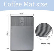 Silicone Coffee Mat For Counter Raised Spill Proof Edge