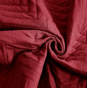 Quilted Polyester Sofa Cover Mat Furniture Protector (Maroon)