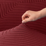 Universal Jacquard Thickened Fabric Sofa Cover (Maroon)
