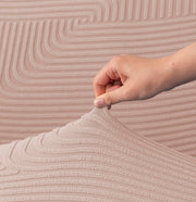 Universal Jacquard Thickened Fabric Sofa Cover (Pink)
