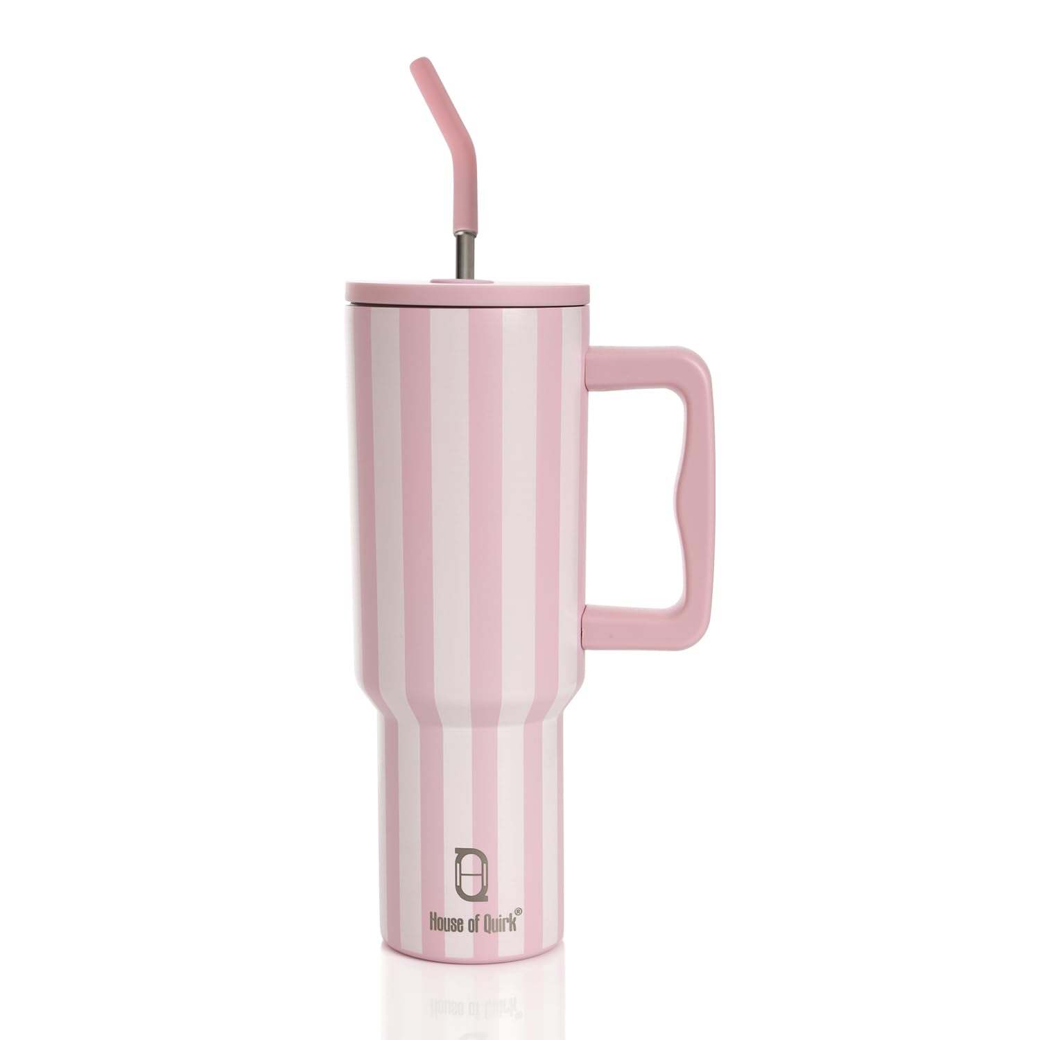 1200ML Insulated Stainless Steel Tumbler with Lid, Handle & Straws - (1200 ML)