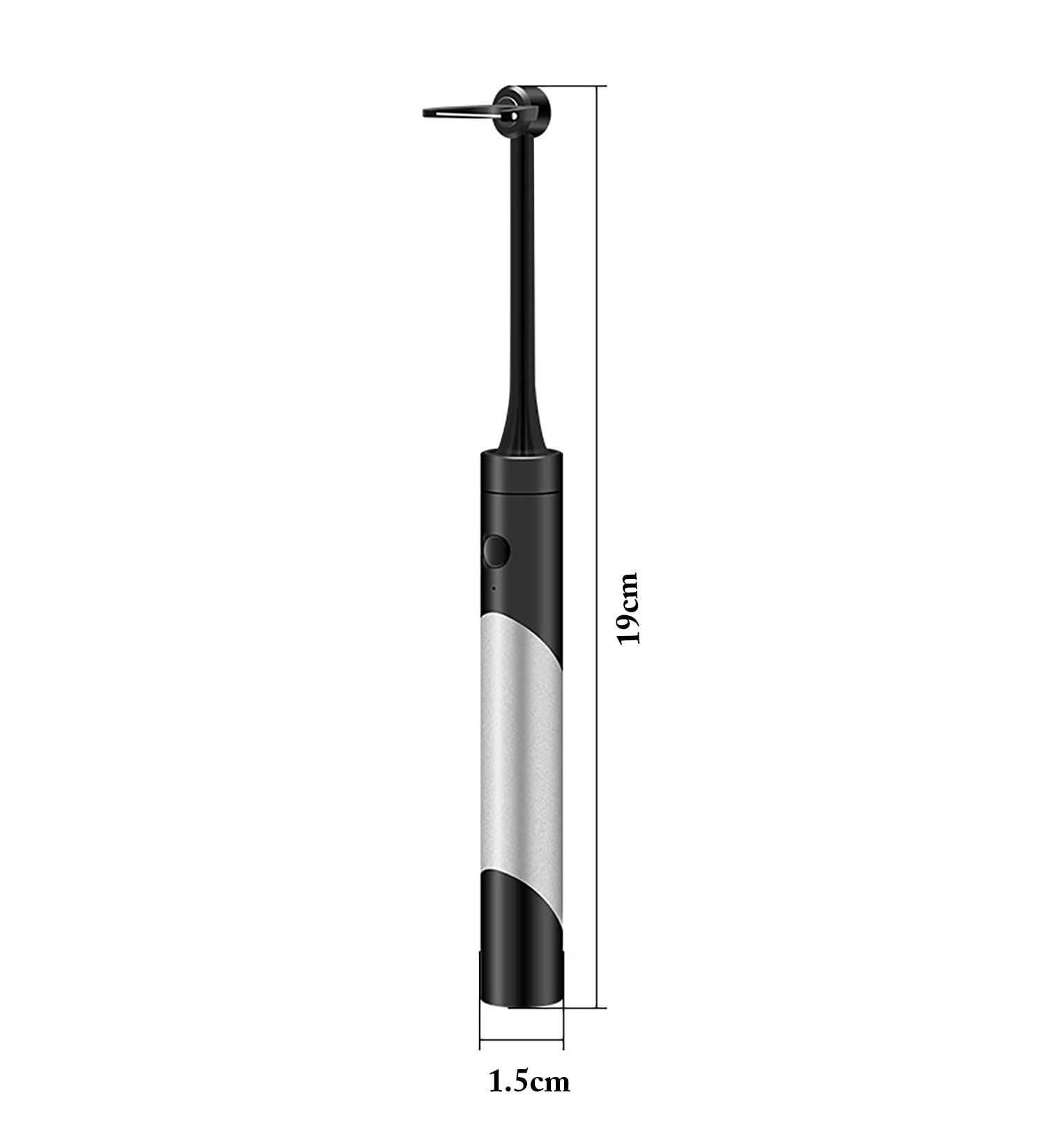 Electric Floss Smart Flosser for Teeth Cleaning Cordless (Black/Silver)