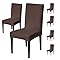 Stylish Jacquard Dining Chair Cover – 220 GSM (Brown)