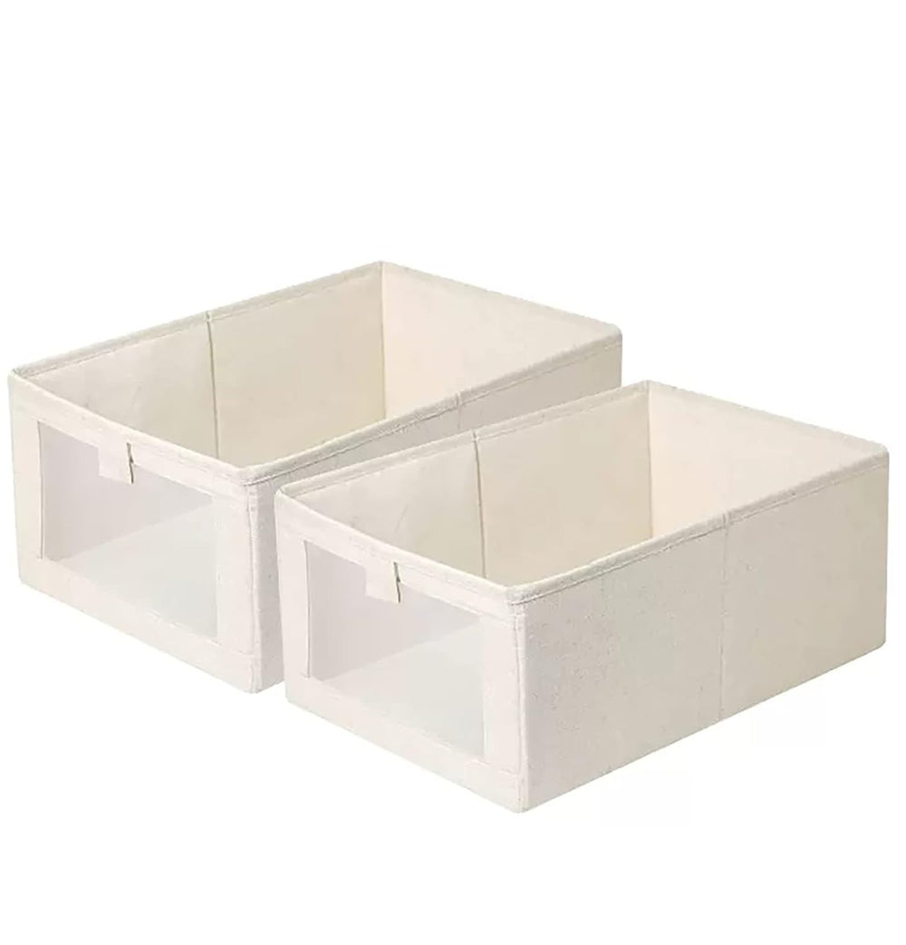 Durable and Versatile Closet Organizers and Storage Baskets (Beige)
