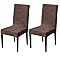 Modern Stretch Chair Cover – 220 GSM Jacquard Fabric (Brown)