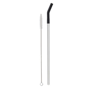 Reusable Straw Set Steel Straw, 1 Silicone Tip & 1 Cleaning Brush (3 Pcs)