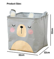 Collapsible Square Storage Baskets, Storage Organiser for Ladunry Basket (Grey)