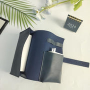 Cable Storage Bag, Travel Charger Organizer Leather Case