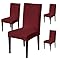 Stylish Jacquard Dining Chair Cover 220 GSM (Maroon)