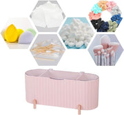3 Grids Separate Cotton Swabs Dispenser Cotton Ball Storage Box