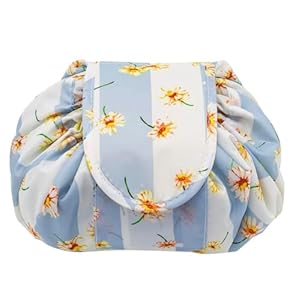 Lazy Cosmetic Bag Drawstring Travel Makeup Bag
