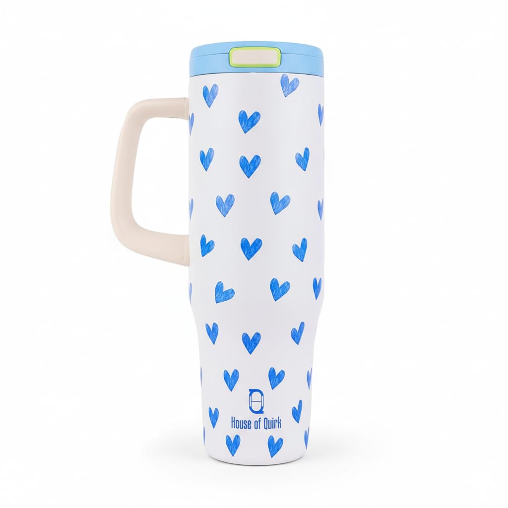1200ML Stainless Steel Tumbler with Handle & Pop-Up Lid (Printed)