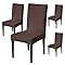 Stylish Jacquard Dining Chair Cover – 220 GSM (Brown)