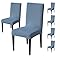 Stylish Jacquard Dining Chair Cover – 220 GSM (Light Blue)