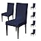 Stylish Jacquard Dining Chair Cover – 220 GSM (Navy Blue)