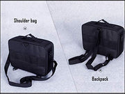 3 Layers Large Capacity Makeup Case with Adjustable Compartment (Black)