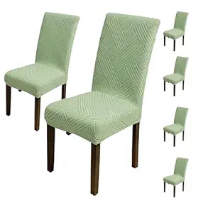 Universal Fit Elegant Jacquard Chair Cover – 220 GSM Stretch Fabric (Green)