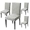 Stretchable Jacquard Chair Cover – 220 GSM- Grey