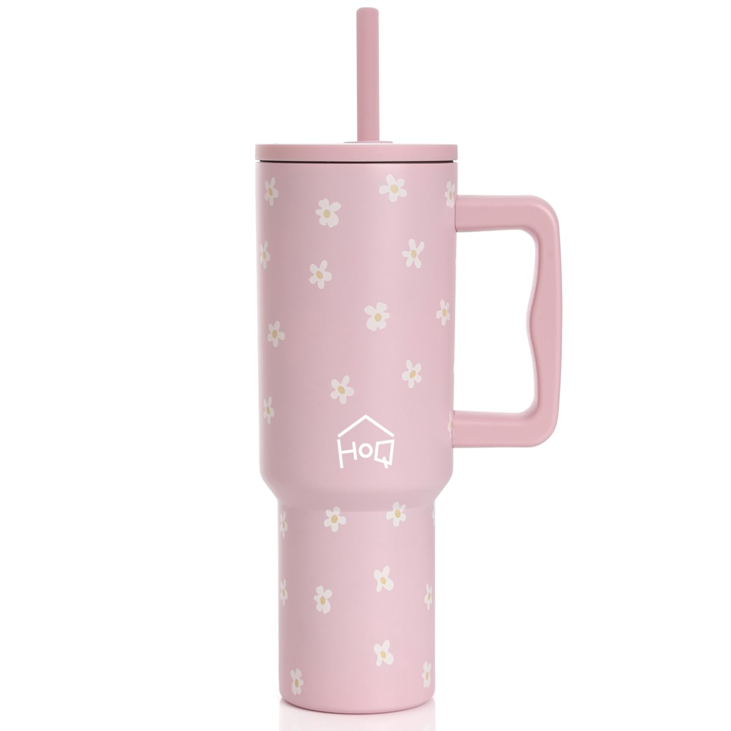 1200ML Stainless Steel Tumbler with Lid, Handle & Straws - (1200 ML)