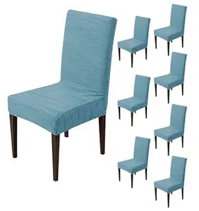 Stretchy Universal Jacquard Waterproof Chair Cover (Light Blue)