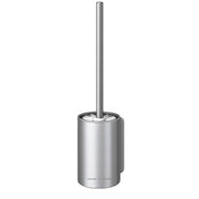 Toilet Brush with Aluminum Handle & Holder Plastic Bristles Wall Mounted