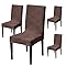 Modern Stretch Chair Cover – 220 GSM Jacquard Fabric (Brown)