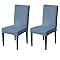 Stylish Jacquard Dining Chair Cover – 220 GSM (Light Blue)