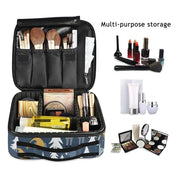Makeup Cosmetic Storage Case with Adjustable Compartment (Lama Midnight)