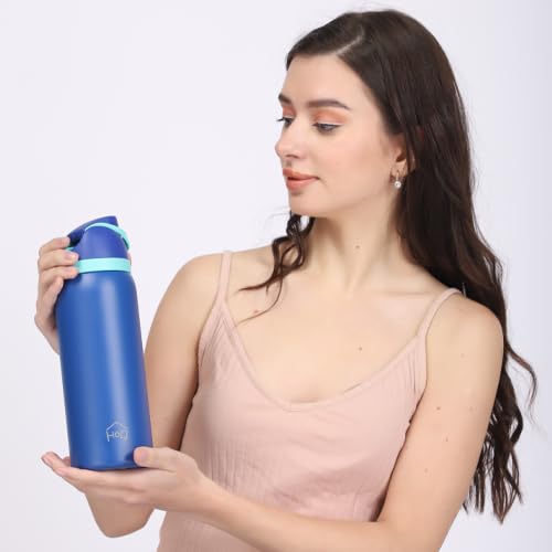 Sipp ease Insulated Stainless Steel Water Bottle with Straw (950 ML)