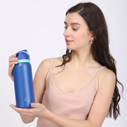 Sippease Insulated Stainless Steel Water Bottle with Straw (950 ML)