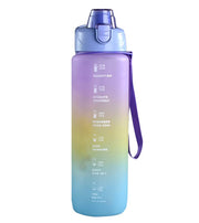 1 liter Water Bottles With Time Markings Sports Water Bottle