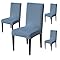 Stylish Jacquard Dining Chair Cover – 220 GSM (Light Blue)