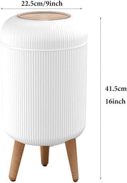 10 Liter Kitchen Dustbin Round (White)