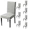 Stretchable Jacquard Chair Cover – 220 GSM- Grey