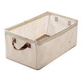 Wardrobe Organizer With Metal Frame Foldable Storage Box (Beige Duck)