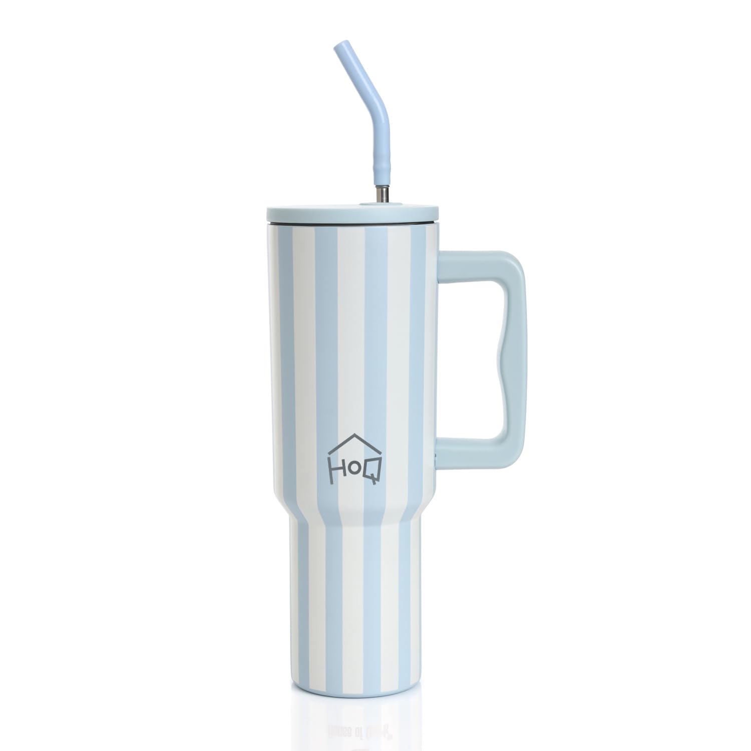 1200ML Stainless Steel Tumbler with Lid, Handle & Straws - (1200 ML)
