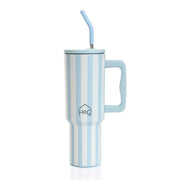 1200ML Stainless Steel Tumbler with Lid, Handle & Straws - (1200 ML)
