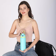 Sippease Insulated Stainless Steel Water Bottle with Straw (950 ML)