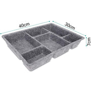 Felt Drawer Organizer Tray 6 Compartment