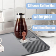 Silicone Coffee Mat For Counter Raised Spill Proof Edge
