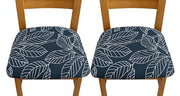 Elastic Chair Seat Covers Stretch Chair Covers (Blue Ash)