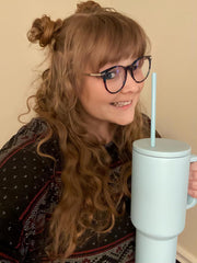 Stainless Steel Vacuum Tumbler with Straw and Lid & Handle - (1200 ML)