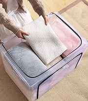 Foldable Transparent Storage Bags for Clothes (110L)