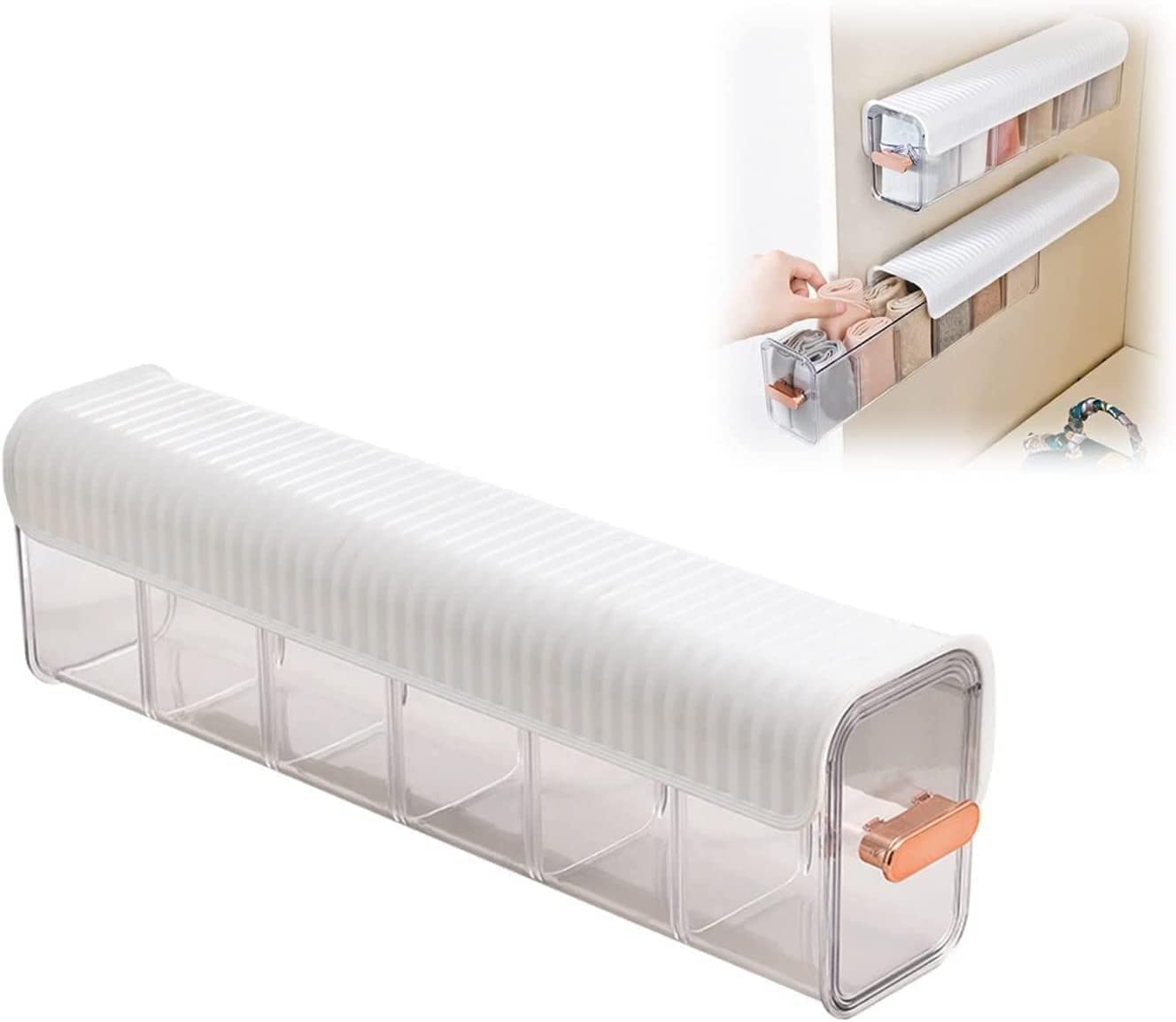 6 Cell Drawer Underwear Organizer Divider