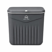 7L Hanging Kitchen Trash Can with Lid, Wall Mounted & Cabinet Door Waste Bin